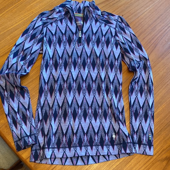 Smartwool classic merino wool quarter-zip base layer - Picture 2 of 6